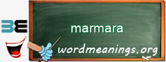 WordMeaning blackboard for marmara